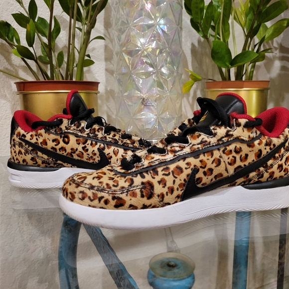 Nike Court Air Vapor Wing fur hair cheetah leopard 6.5 fearless womens - Picture 2 of 12